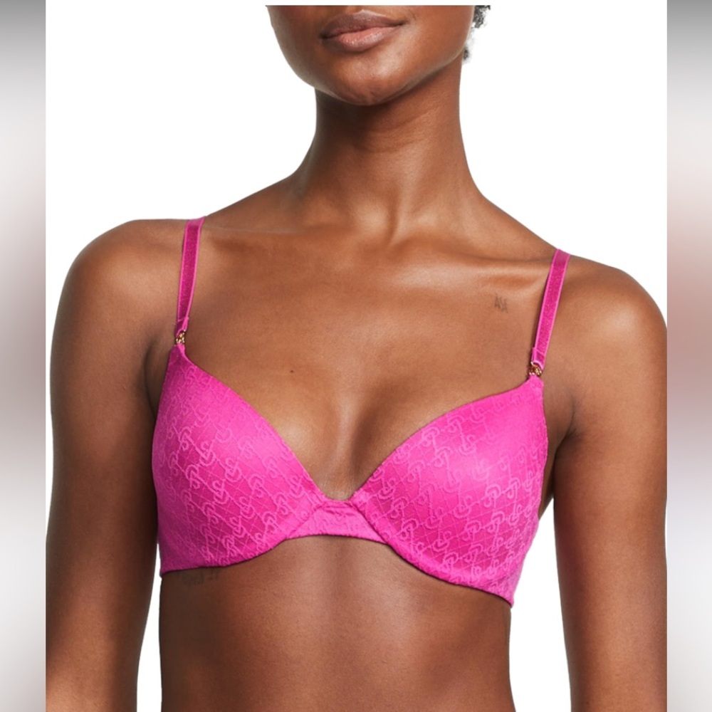 Victoria's Secret Pink Plunge Bra Sz 34D New with Tags